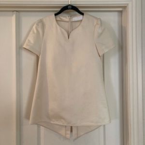 Co Ivory Short Sleeve Top
